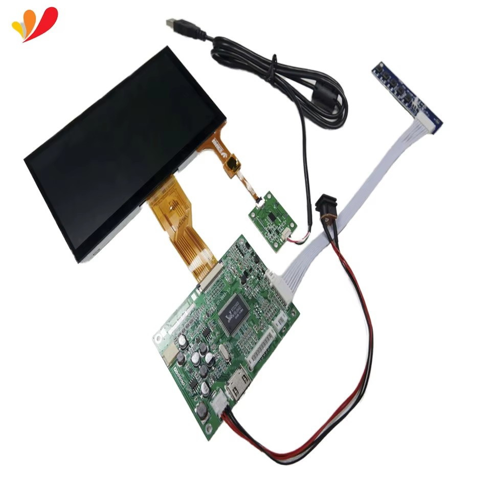 Alta-Rezolucia 7-Cola Tuŝekrana Ekrano Por Projektoj Raspberry Pi