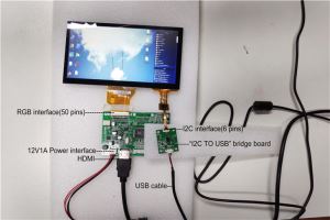 7 cola tuŝekrano Raspberry pi
